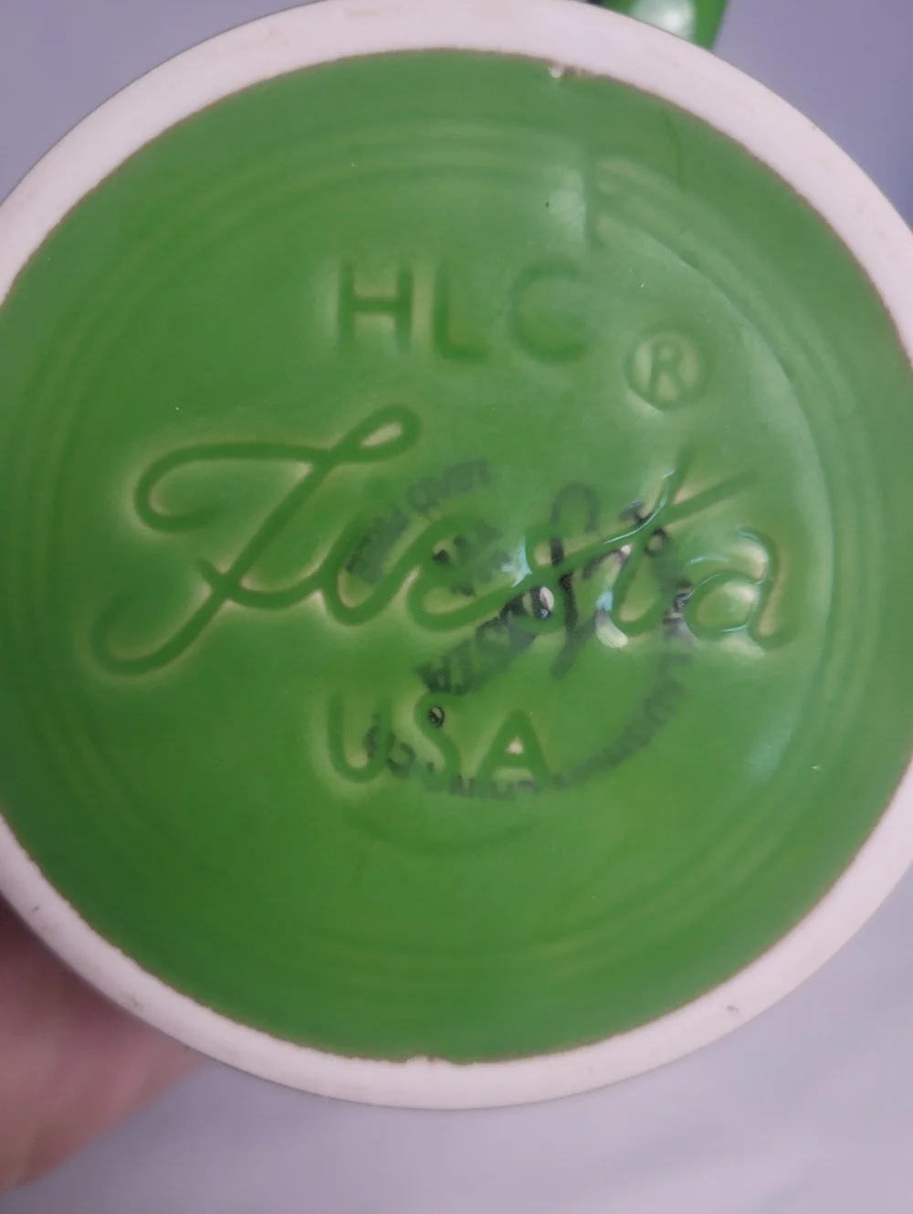 Fiestaware Shamrock Green Lot Of 2 Coffee Mugs Homer Laughlin